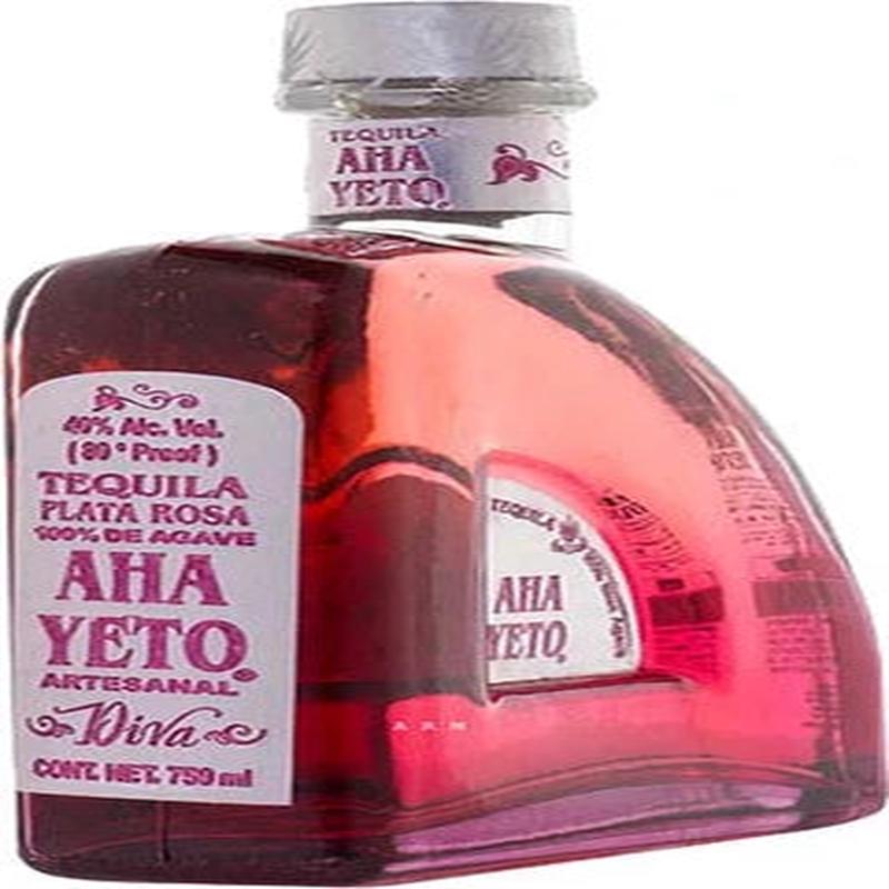 Aha Yeto Diva Tequila Plata Rosa 100%  De Agve