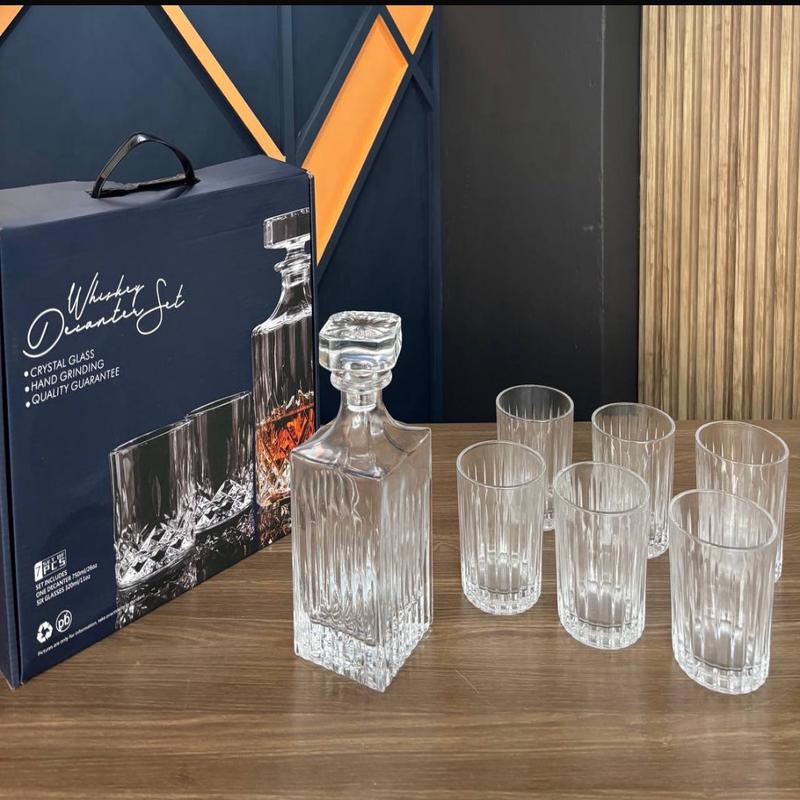7pc Whiskey decanters