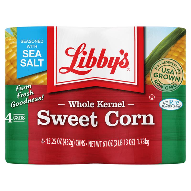 (4 Cans) Libby\'s Whole Kernel Sweet Corn, 15 oz
