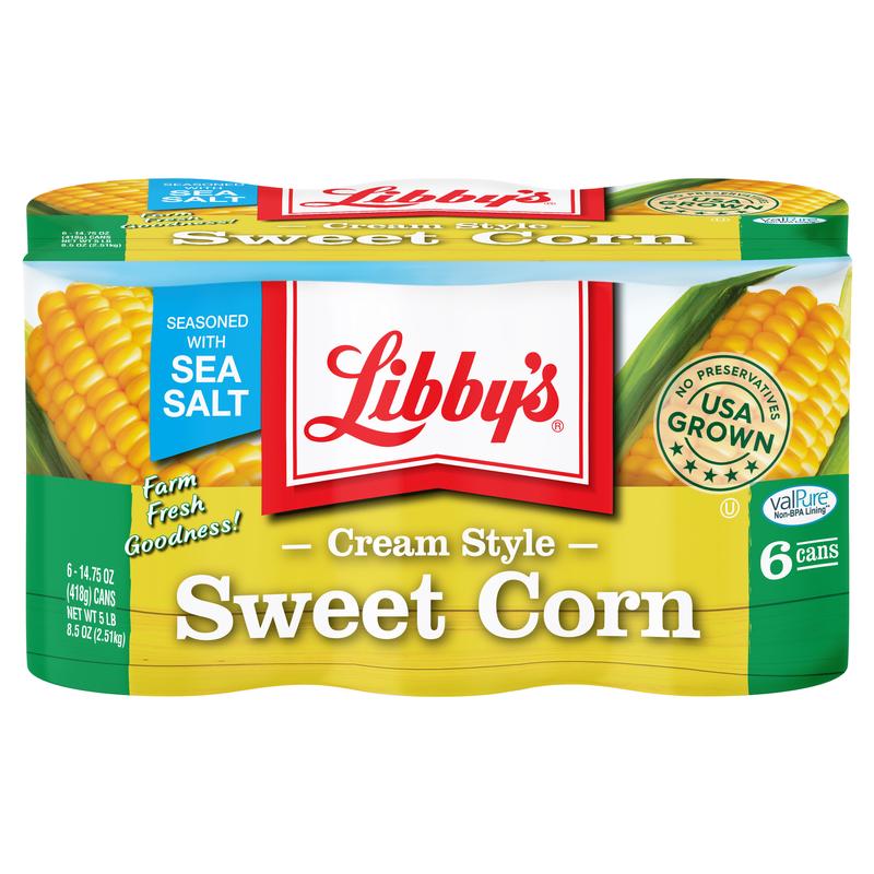 (6 Cans) Libby\'s Cream Style Corn, 14.75 oz