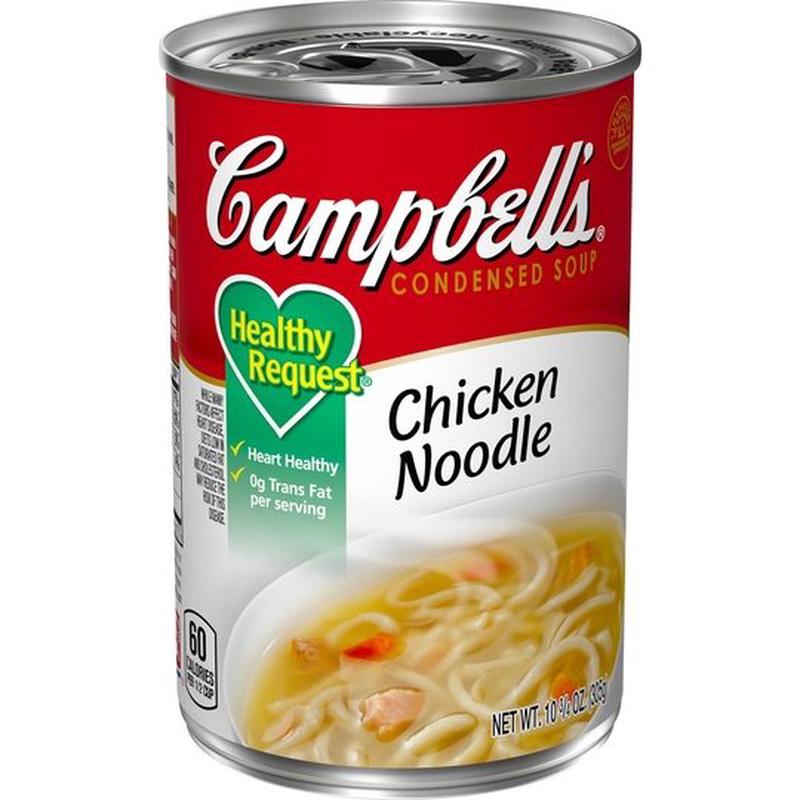 Campbells Condensed Healthy Request Chicken Noodle Soup, 10.75 Ounce Can