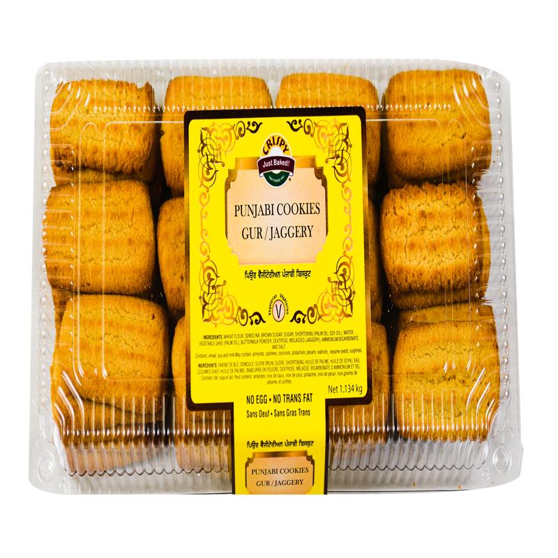 Crispy Punjabi Gur / Jaggery Cookies